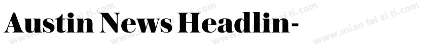 Austin News Headlin字体转换